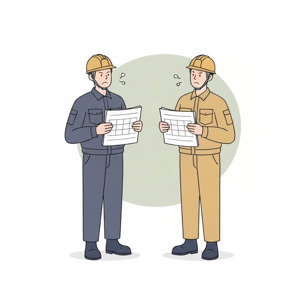 工程遅延に気づくのが遅い